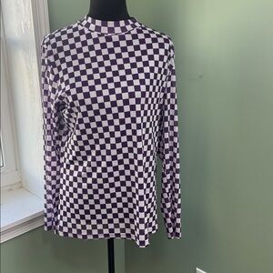 NWT Sterling Kreek pep rally mesh top purple xl